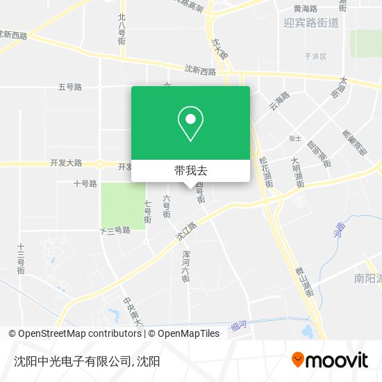 沈阳中光电子有限公司地图
