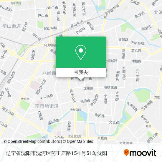 辽宁省沈阳市沈河区药王庙路15-1号513地图