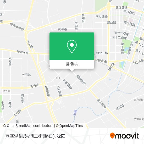 燕塞湖街/洪湖二街(路口)地图