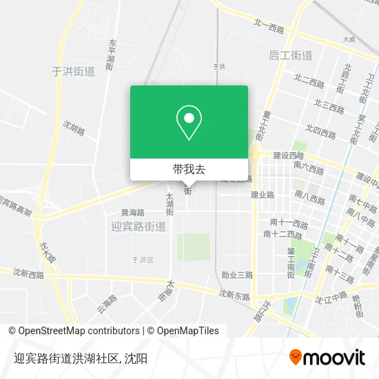 迎宾路街道洪湖社区地图