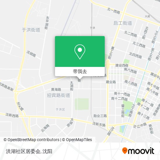洪湖社区居委会地图