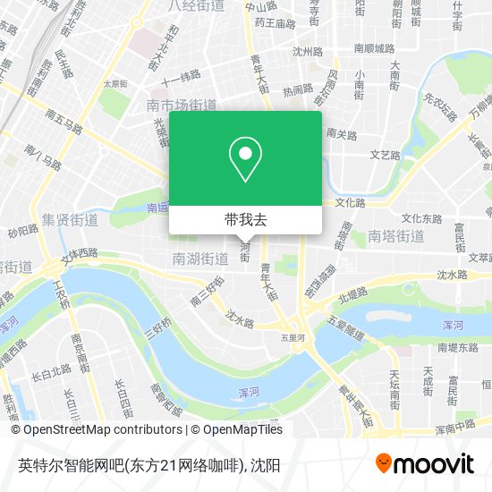 英特尔智能网吧(东方21网络咖啡)地图