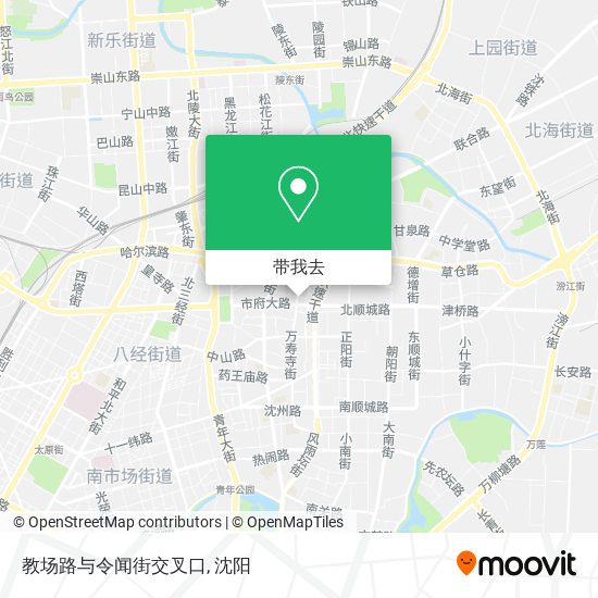 教场路与令闻街交叉口地图