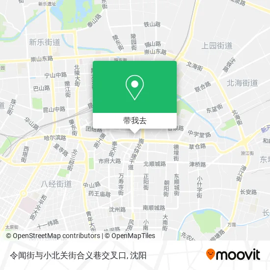 令闻街与小北关街合义巷交叉口地图