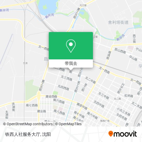 铁西人社服务大厅地图
