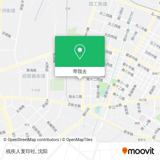 残疾人复印社地图