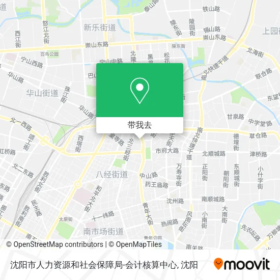 沈阳市人力资源和社会保障局-会计核算中心地图