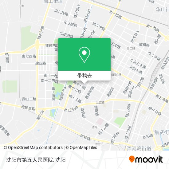 沈阳市第五人民医院地图