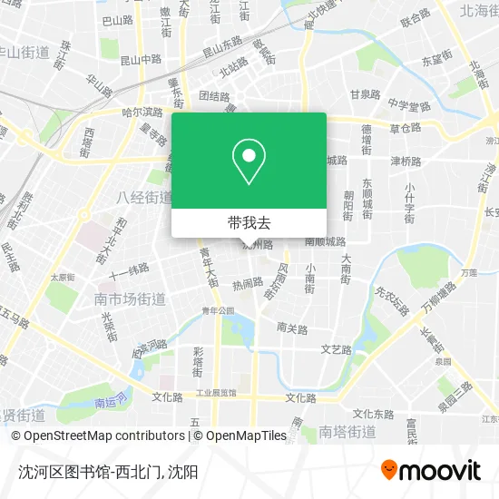 沈河区图书馆-西北门地图