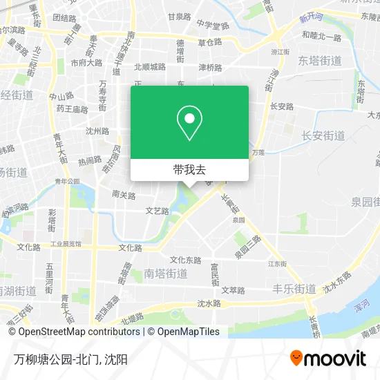 万柳塘公园-北门地图