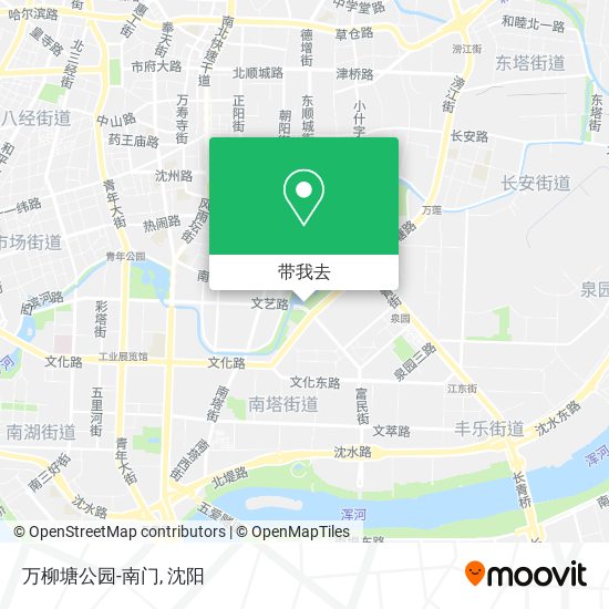 万柳塘公园-南门地图
