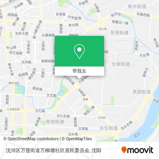 沈河区万莲街道万柳塘社区居民委员会地图