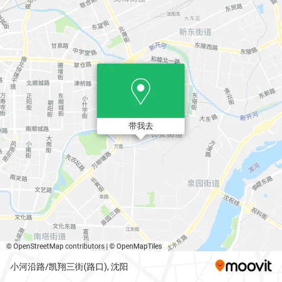 小河沿路/凯翔三街(路口)地图