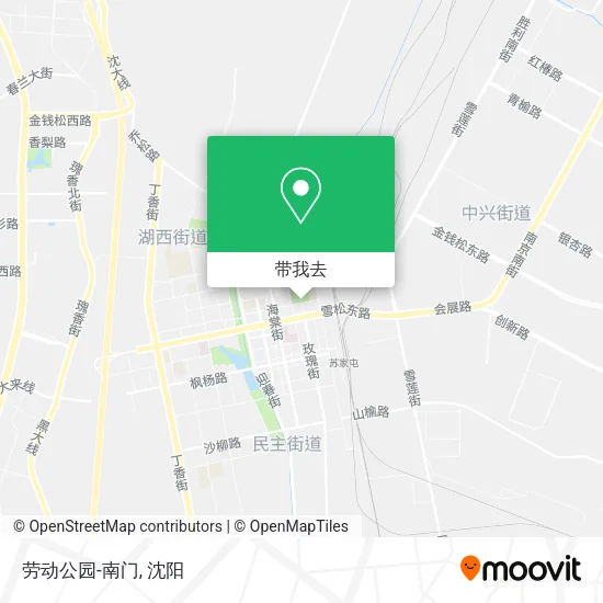劳动公园-南门地图