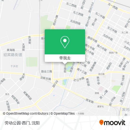 劳动公园-西门地图