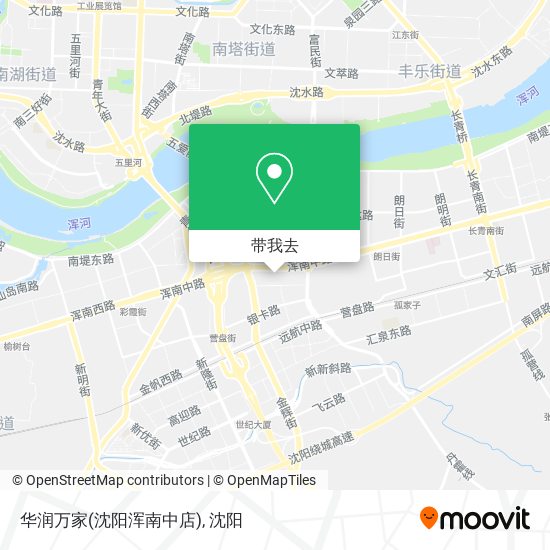 华润万家(沈阳浑南中店)地图