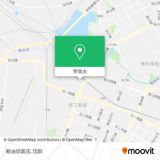 粮油切面店地图
