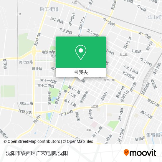 沈阳市铁西区广宏电脑地图