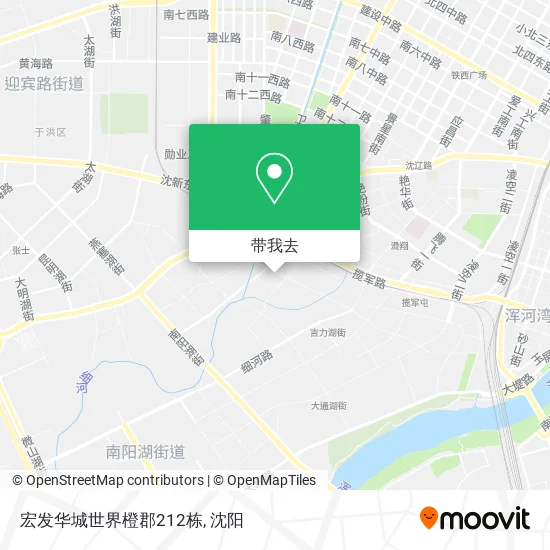 宏发华城世界橙郡212栋地图