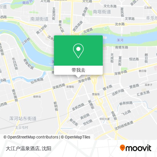 大江户温泉酒店地图