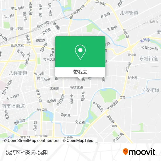 沈河区档案局地图