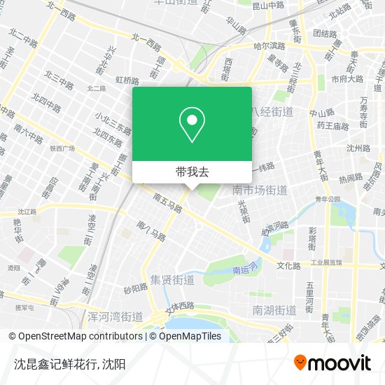 沈昆鑫记鲜花行地图