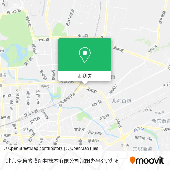 北京今腾盛膜结构技术有限公司沈阳办事处地图