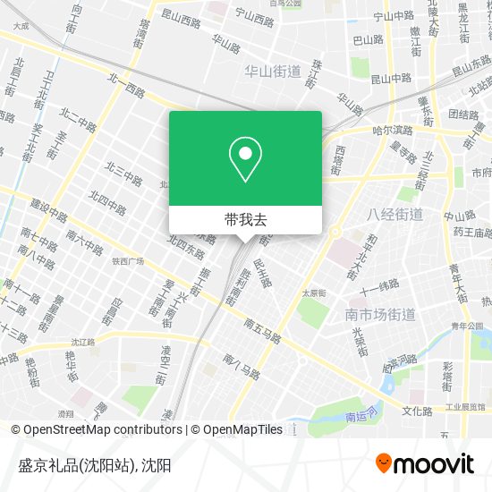 盛京礼品(沈阳站)地图