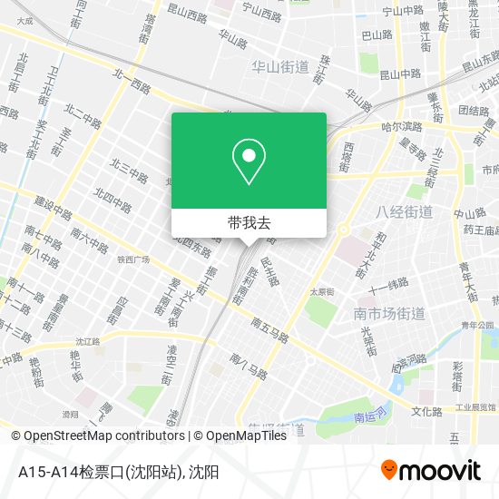 A15-A14检票口(沈阳站)地图