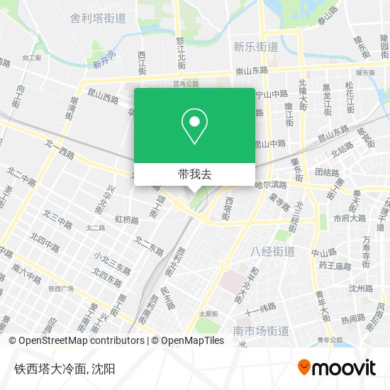 铁西塔大冷面地图