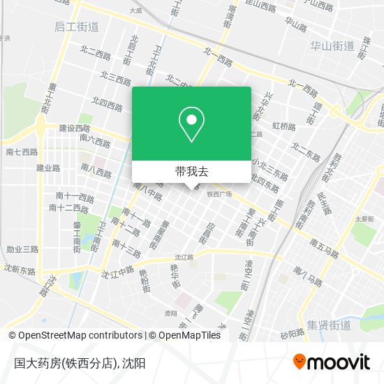 国大药房(铁西分店)地图