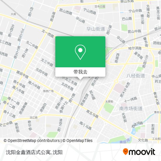 沈阳金鑫酒店式公寓地图
