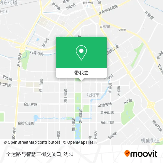 全运路与智慧三街交叉口地图