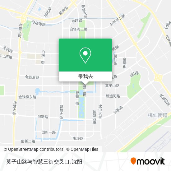 莫子山路与智慧三街交叉口地图