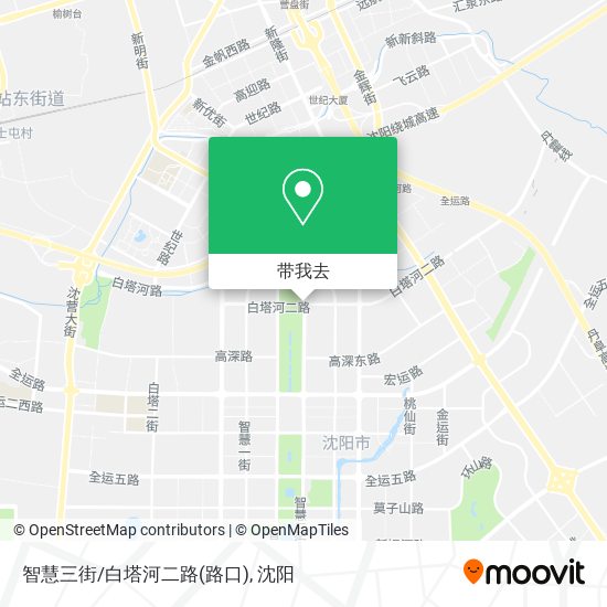 智慧三街/白塔河二路(路口)地图