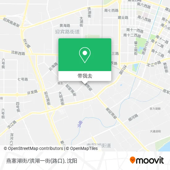 燕塞湖街/洪湖一街(路口)地图
