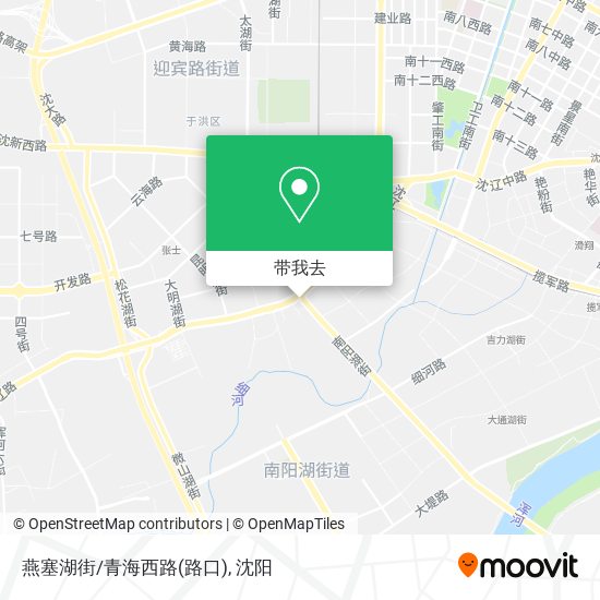 燕塞湖街/青海西路(路口)地图