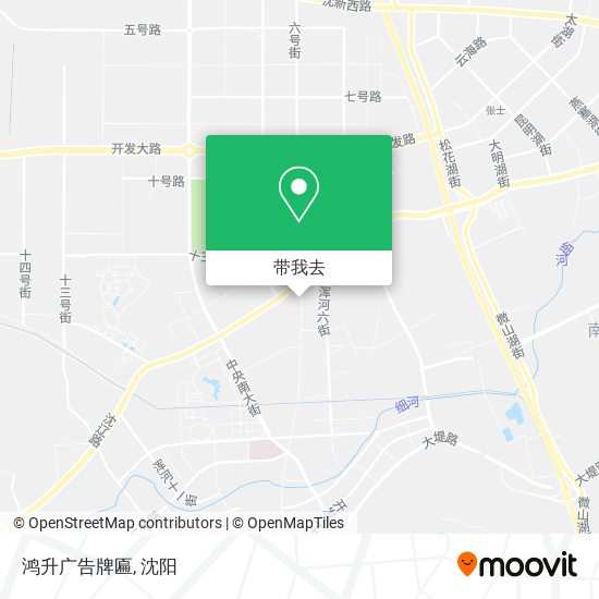鸿升广告牌匾地图