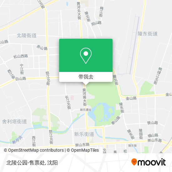 北陵公园-售票处地图
