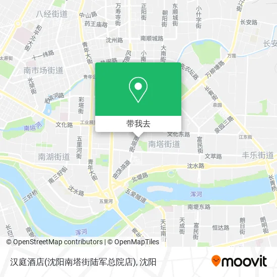 汉庭酒店(沈阳南塔街陆军总院店)地图