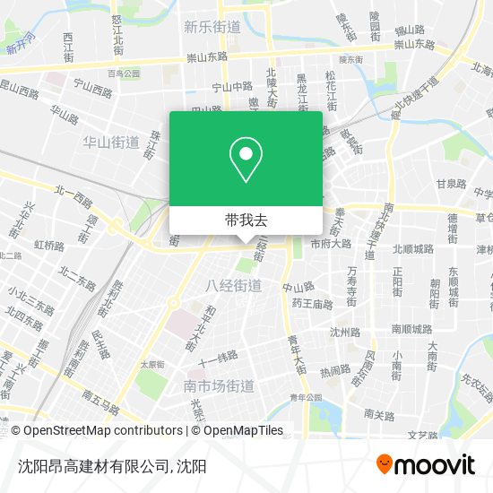 沈阳昂高建材有限公司地图