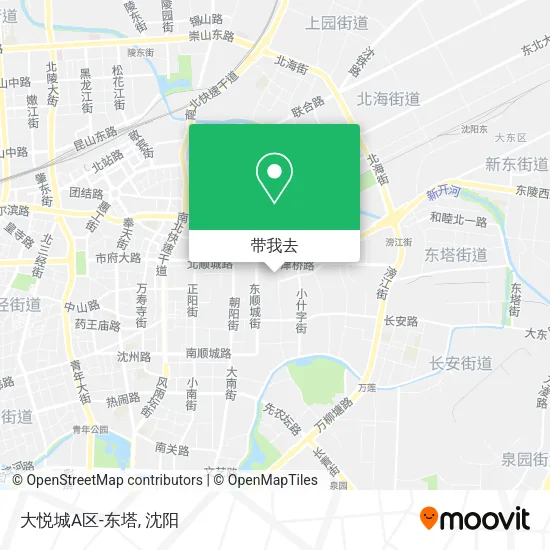 大悦城A区-东塔地图