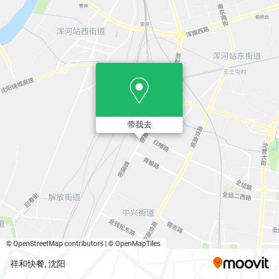 祥和快餐地图