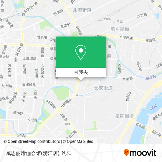 威思丽瑜伽会馆(滂江店)地图