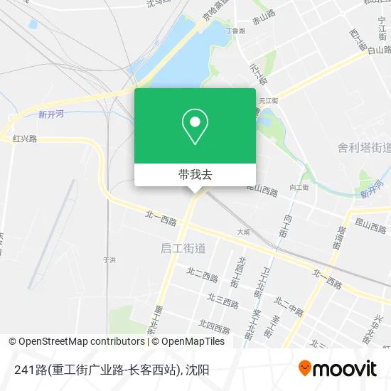 241路(重工街广业路-长客西站)地图