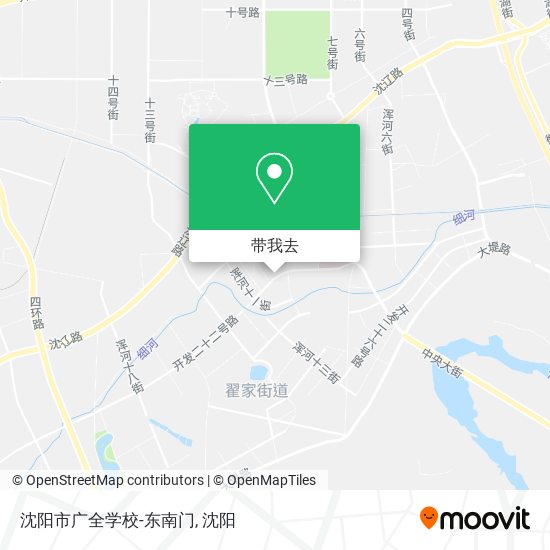 沈阳市广全学校-东南门地图
