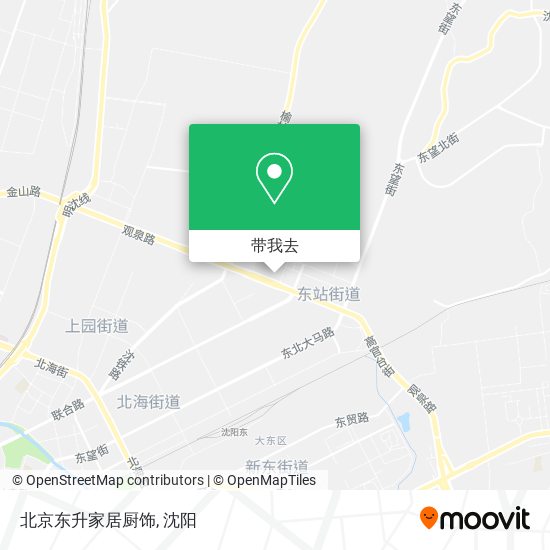 北京东升家居厨饰地图