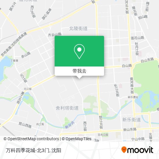 万科四季花城-北3门地图