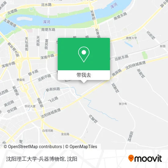 沈阳理工大学-兵器博物馆地图