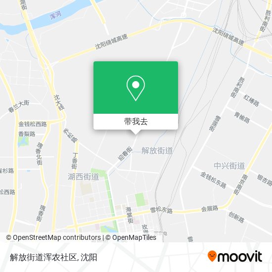 解放街道浑农社区地图